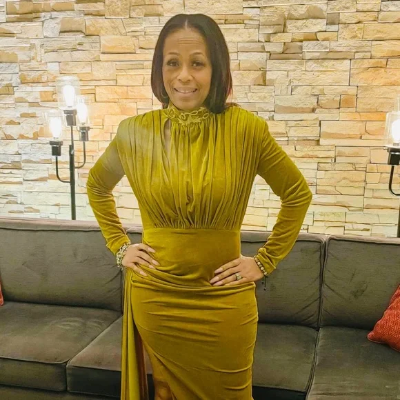 Dresses | Stunning Evening Gown Mustard Gold Velour | Poshmark Dresses | Stunning Evening Gown Mustard Gold Velour | Poshmark